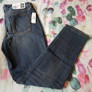 Slim Cut Boyfriend Jeans